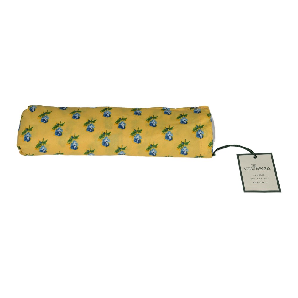 Yellow Vera Bradley Umbrella Veda Textile Tag